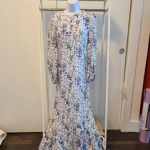 Maxi flower print dress